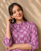 Amethyst Bloom Short Kurti