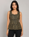Noir Paisley Short Kurti