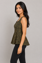 Noir Paisley Short Kurti