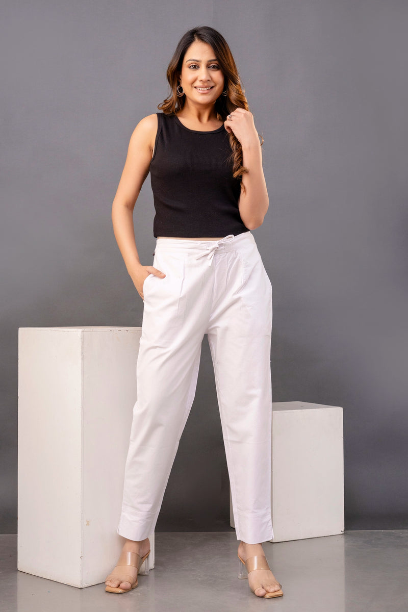 Pure White Everyday Ease Pants