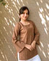 Sienna Laceback Cotton Short Kurti