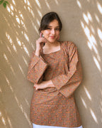 Sienna Laceback Cotton Short Kurti